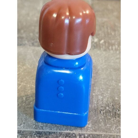 Blue boy man people block toy figure stackable - Picture 4 of 5